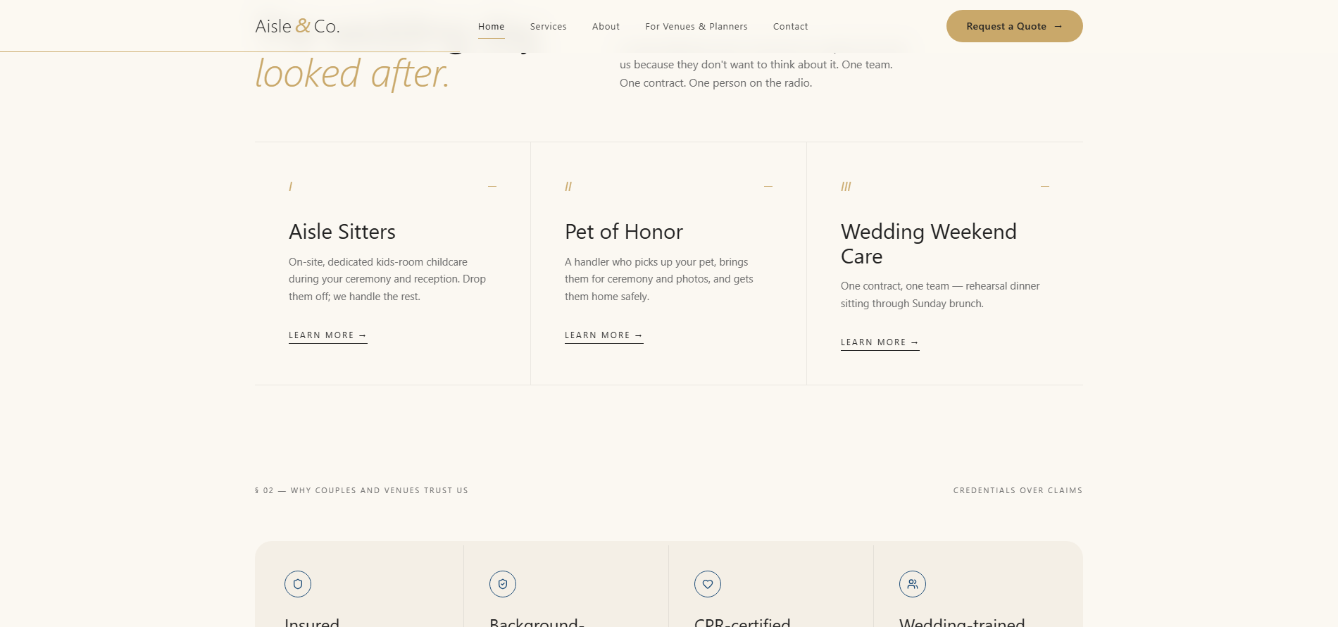 Aisle & Co. project screenshot 1