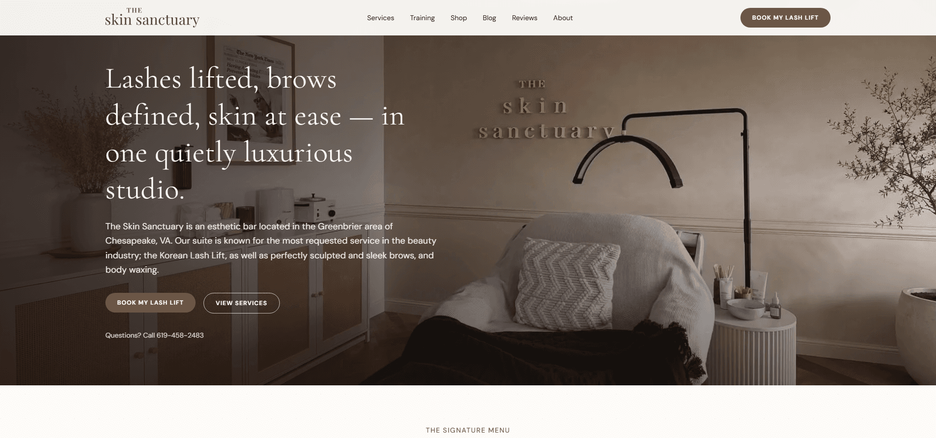 The Skin Sanctuary - Brand Site & Booking