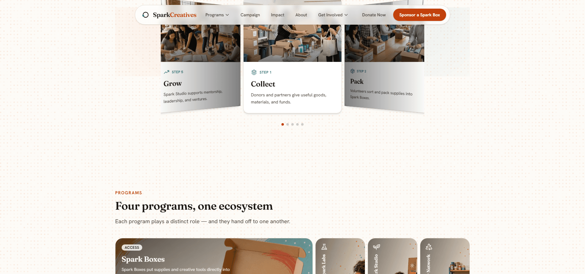 SparkCreatives Inc project screenshot 1